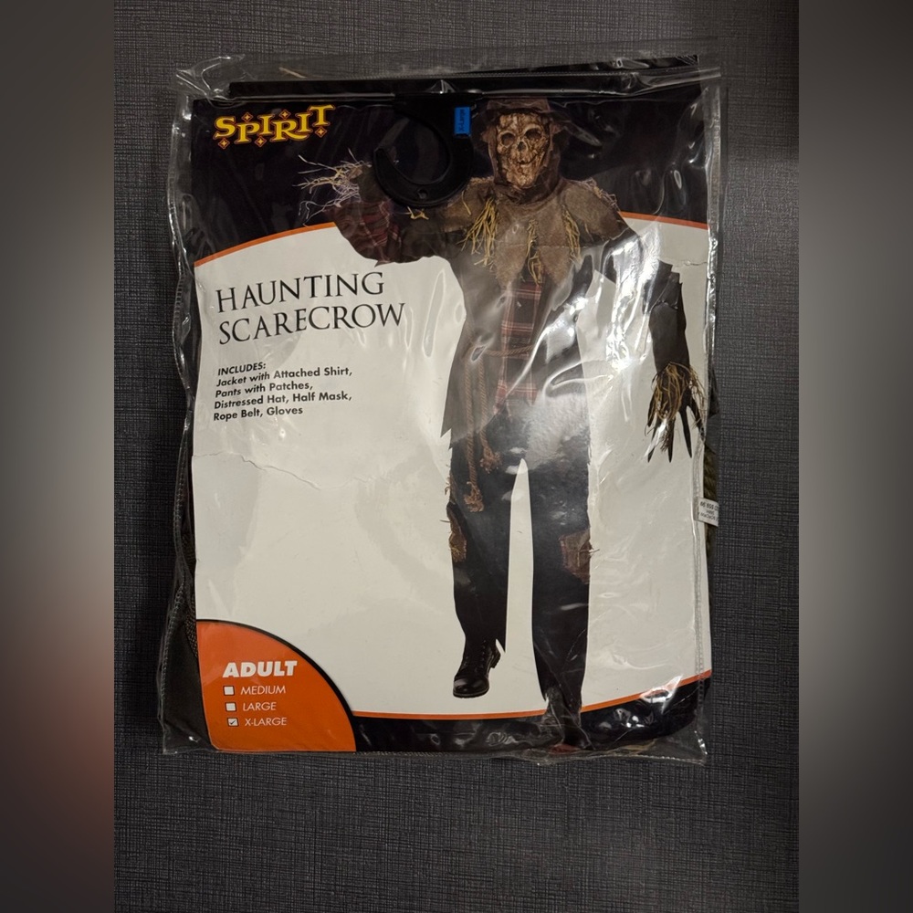 Spirit Haunting Scarecrow Costume - Brown and Black